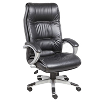 Regal High Back Executive Office Chair (Black Leatherette)